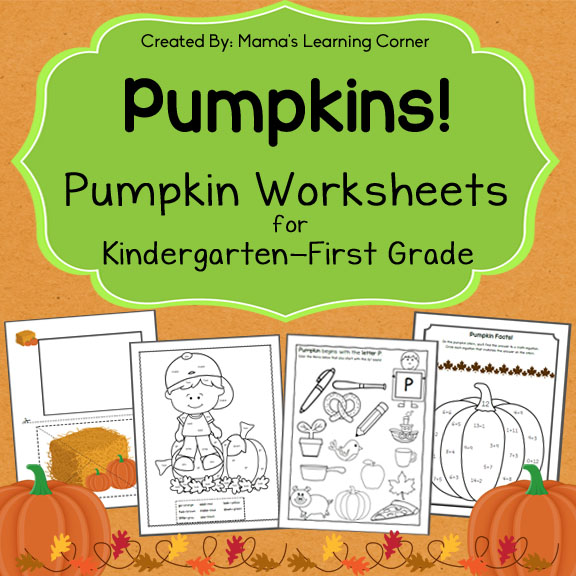 Pumpkin Worksheets - Mamas Learning Corner
