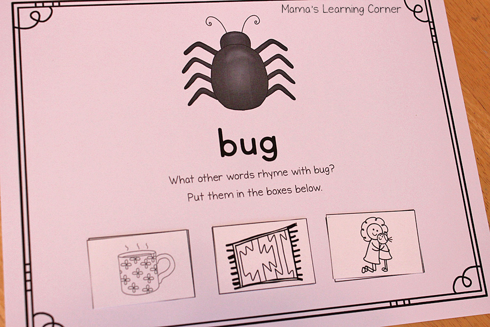 Printable Rhyming Mats Mamas Learning Corner