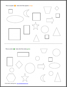 My Color the Shapes Book - Mamas Learning Corner