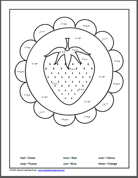 kindergarten books number printable for Worksheets Learning  Strawberry Corner Mamas