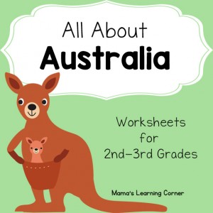 australia worksheets for 1st through 3rd grades mamas learning corner