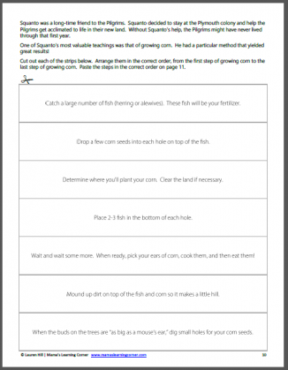 Pilgrims Worksheet Packet for 1st-3rd Graders - Mamas Learning Corner