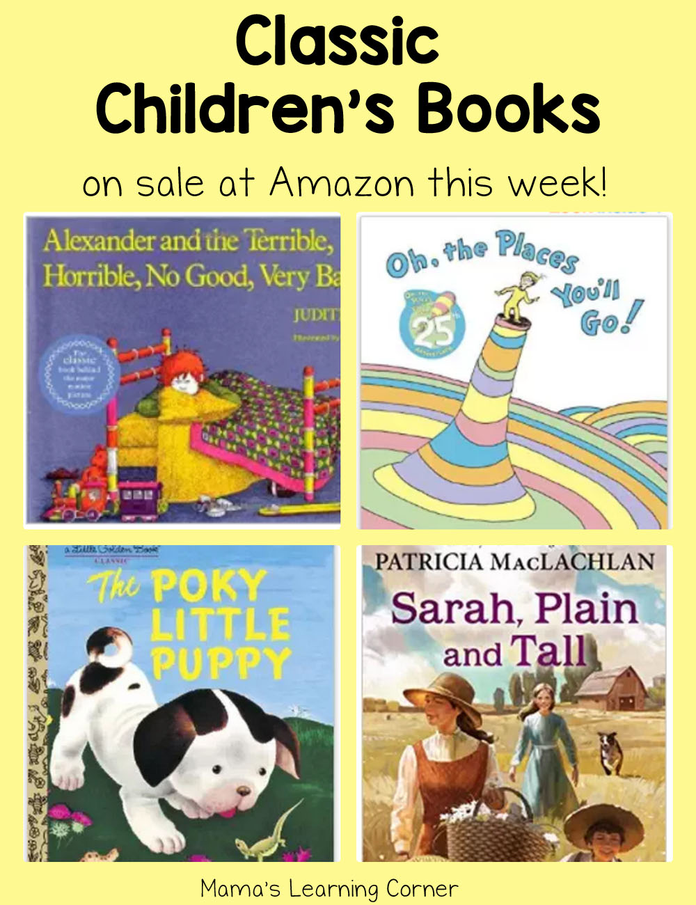 This Week’s Children’s Books on Sale: Alexander, Sarah, Plain and Tall ...