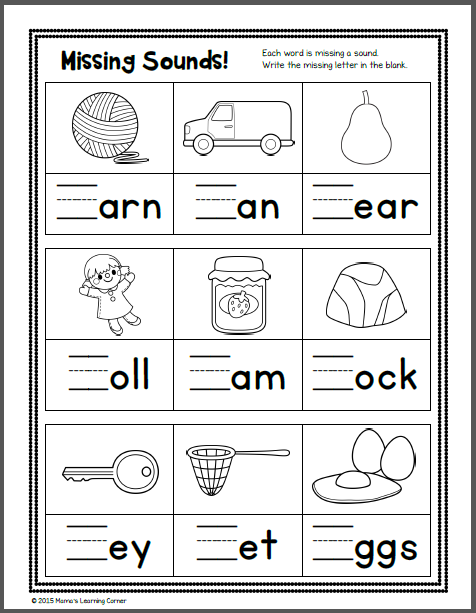 Kindergarten Reading And Phonics Packet 1 Mamas Learning Corner