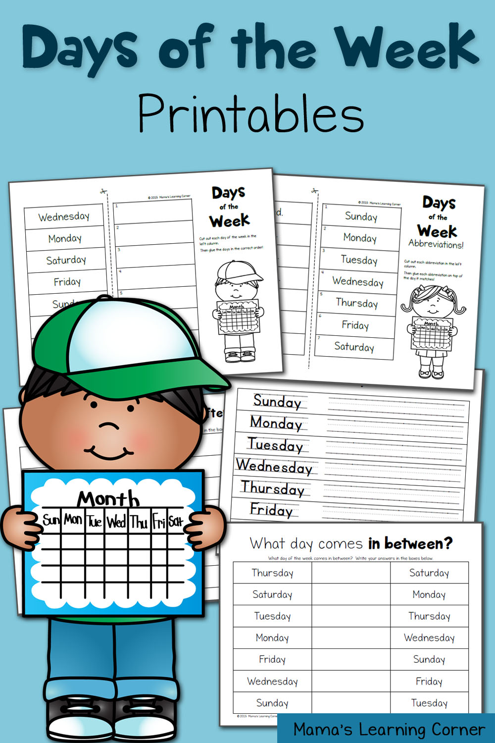 Free Printable Days Of The Week Printable Word Searches