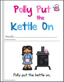 Polly Put the Kettle On Nursery Rhyme Packet - Mamas Learning Corner