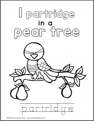 12 Days of Christmas Coloring Pages - Mamas Learning Corner