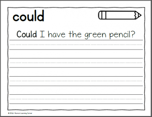 handwriting worksheets for kids dolch first grade words