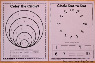 Circle Worksheets for Preschool and Kindergarten - Mamas Learning Corner