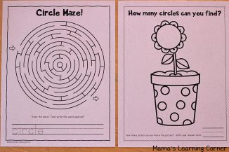 Circle Worksheets for Preschool and Kindergarten - Mamas Learning Corner