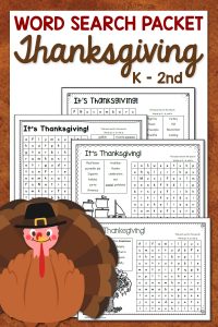 Thanksgiving Word Search Packet - Mamas Learning Corner