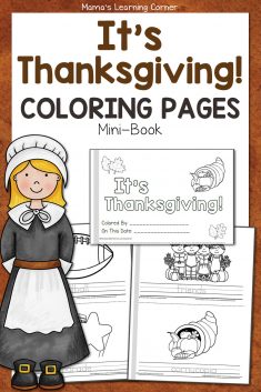 Thanksgiving Coloring Pages - Mamas Learning Corner