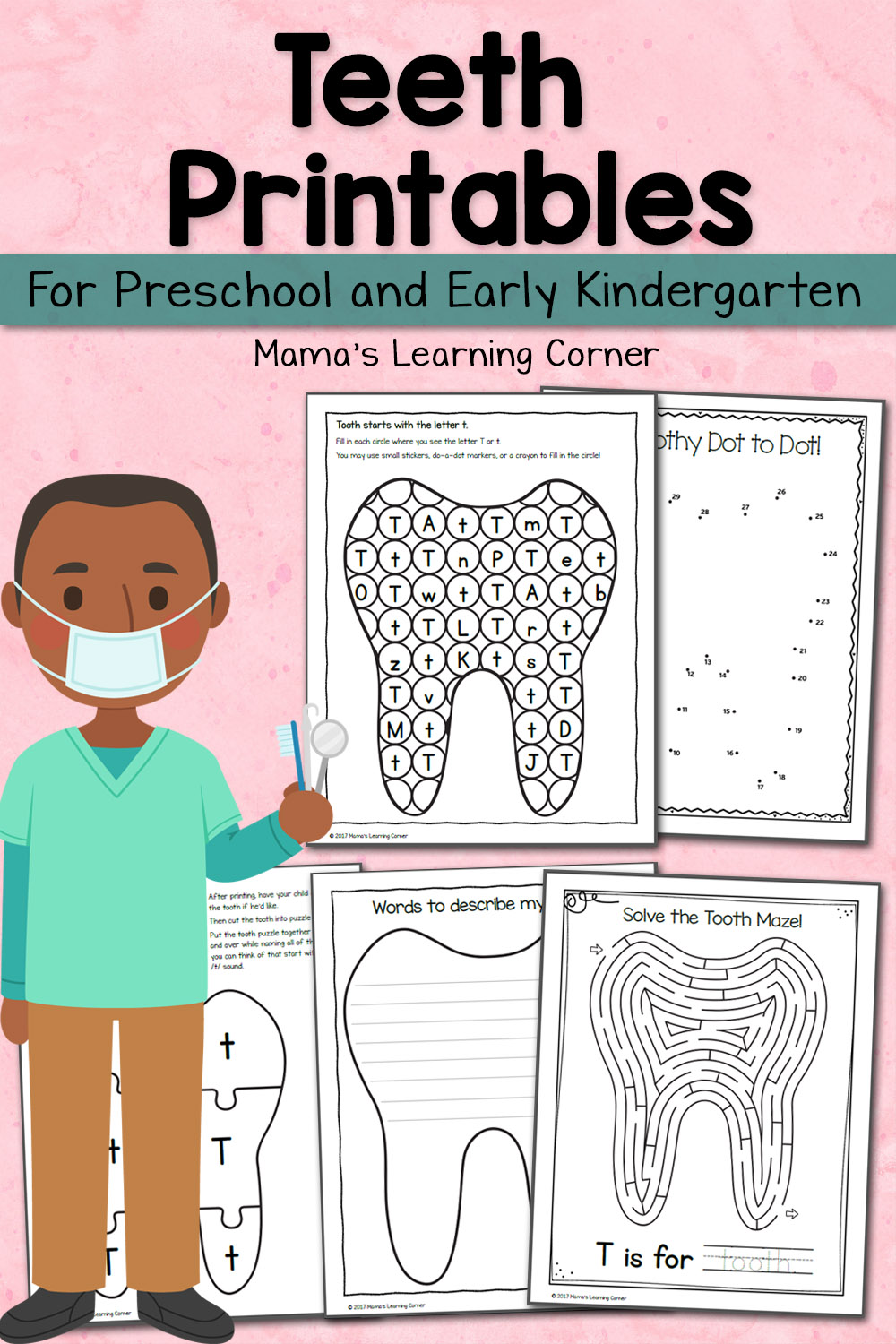 Teeth Activities for Preschool and Kindergarten Mamas Learning Corner