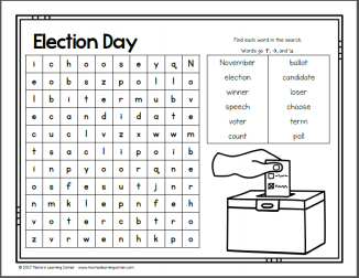 November Word Search Packet - Mamas Learning Corner