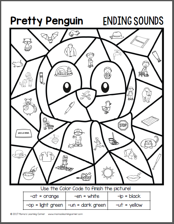  Color Coded Coloring Pages 1