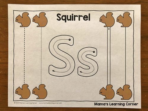 Fall Tracing Worksheets for Preschool - Mamas Learning Corner