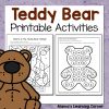 Teddy Bear Printable Activities - Mamas Learning Corner