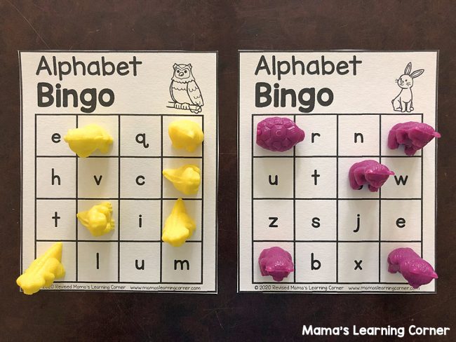alphabet bingo mamas learning corner