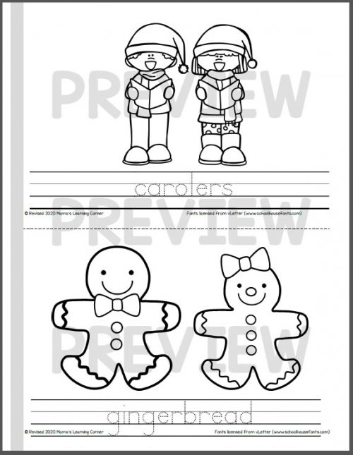 Christmas Coloring Pages - Mamas Learning Corner