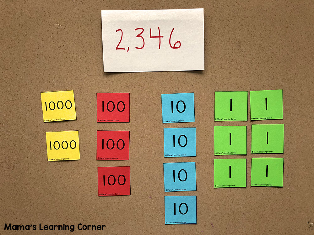 Free Printable Place Value Cards Mamas Learning Corner