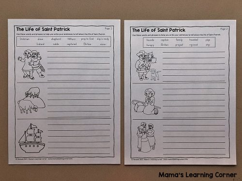 Saint Patrick Worksheets for 2nd-4th Graders - Mamas Learning Corner