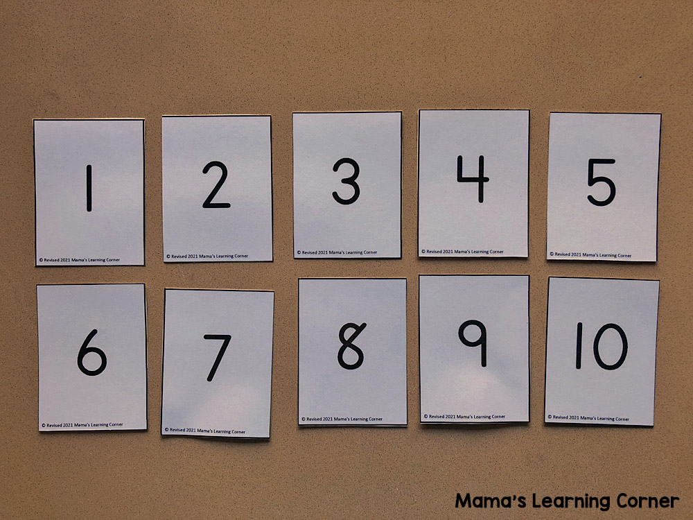 printable number cards mamas learning corner