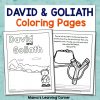 David and Goliath Bible Coloring Pages - Mamas Learning Corner