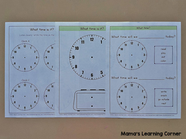 Daily Calendar Notebook for Preschool and Kindergarten - Mamas Learning ...