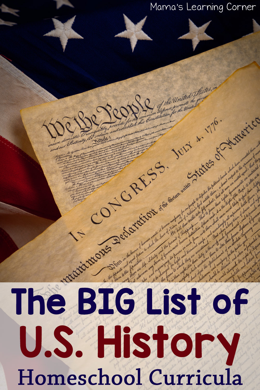 The BIG List Of U S History Homeschool Curriculum Mamas Learning Corner