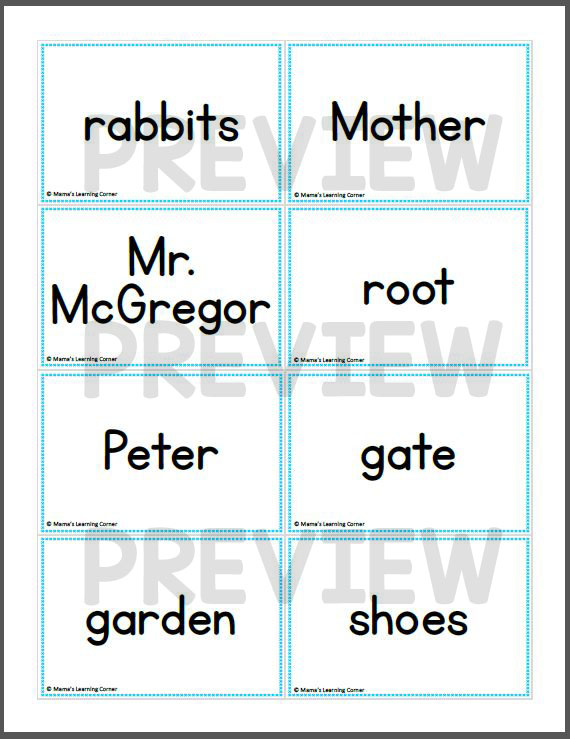 The Tale of Peter Rabbit Printable Activities - Mamas Learning Corner