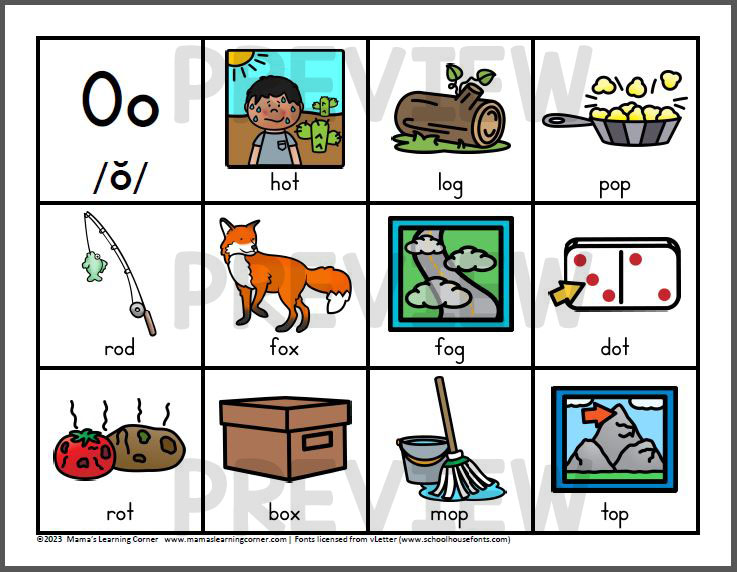 Short O and Long O Worksheet Packet - Mamas Learning Corner